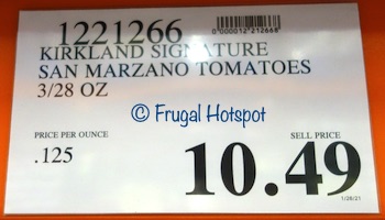 Kirkland Signature San Marzano Tomato with Basil Leaf | Costco Price