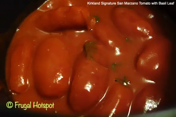 Kirkland Signature San Marzano Tomato with Basil Leaf in bowl | Costco