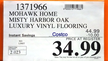 Mohawk Home Misty Harbor Oak Rigid Vinyl Flooring | Costco Sale Price