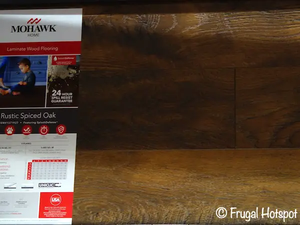 Mohawk Home Rustic Spiced Oak Laminate Wood Flooring | Costco Display