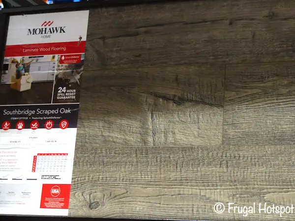 Mohawk Home Southbridge Scraped Oak Laminate Wood Flooring | Costco Display