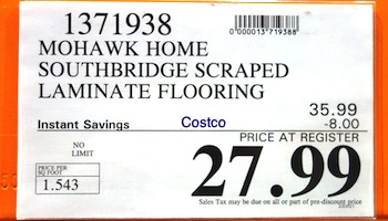 Mohawk Home Southbridge Scraped Oak Laminate Wood Flooring | Costco Sale Price