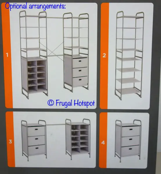 Neatfreak Versa System Modular Freestanding Storage arrangement options | Costco