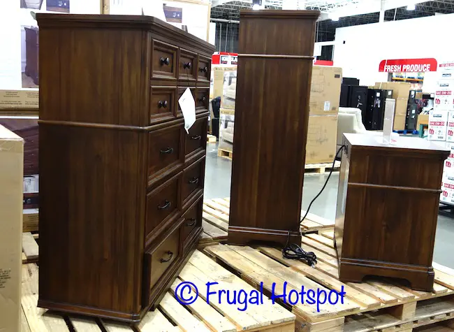 Northridge Wheaton Park Bedroom Furniture Set side view | Costco Display