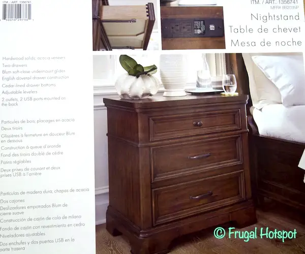 Northridge Wheaton Park Nightstand | Costco