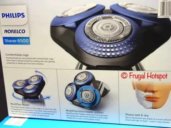 Philips Norelco Shaver 6500 description | Costco