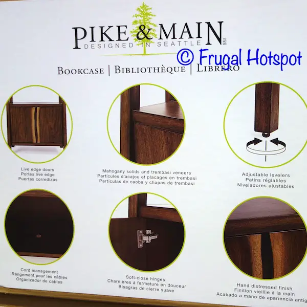 Pike and Main 72 Bookcase description | Costco