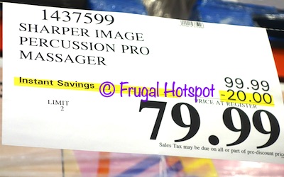 Sharper Image Deep Tissue Massager Pro Percussion Device | Costco Price