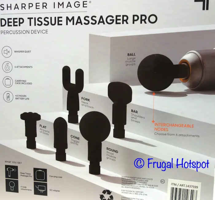 Sharper Image Deep Tissue Massager Pro Percussion Device details | Costco
