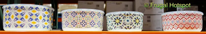 Signature 4-Piece Microwavable Bowls with Lids | Costco Display