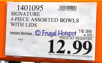 Signature Microwavable Bowls with Lids | Costco Sale Price