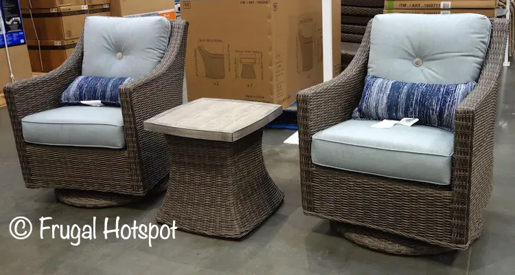 Sunvilla Lauren 3-Piece Woven Seating Set | Costco Display