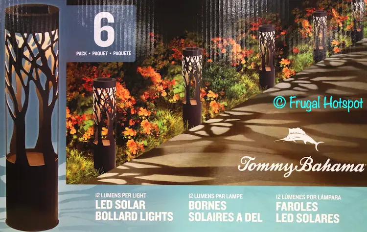 Tommy Bahama Solar LED Pathway Bollard Light 6-Pack | Costco