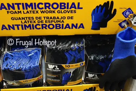 Wells Lamont AntiMicrobial Foam latex Work Gloves | Costco