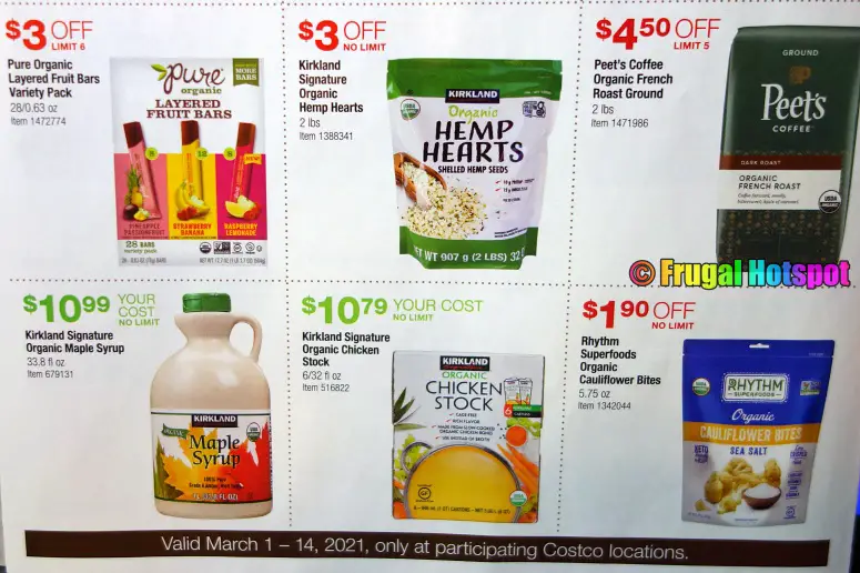 Costco Organic Coupon Book MARCH 2021 Page 2 B