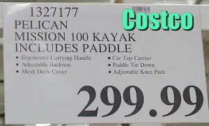 Costco Price Pelican Premium Mission 100 Kayak