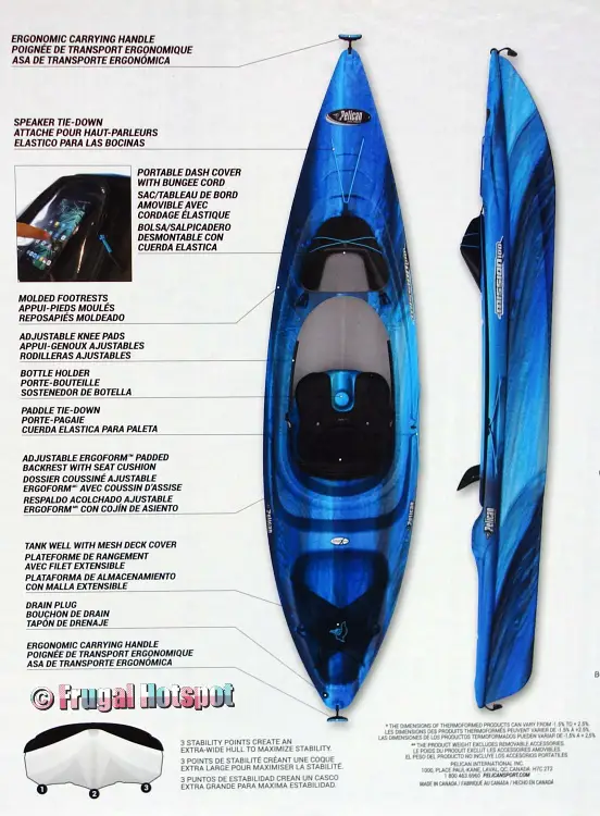 Description Pelican Premium Mission 100 Kayak | Costco