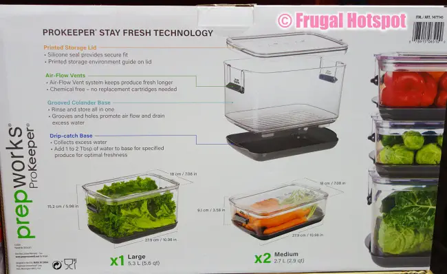 Description of Prepworks ProKeeper Fresh Produce Keeper | Costco