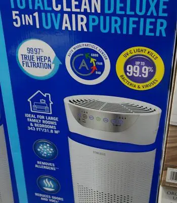 HoMedics TotalClean Deluxe Tower Air Purifier | Costco