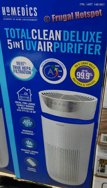 HoMedics TotalClean Deluxe Tower Air Purifier | Costco