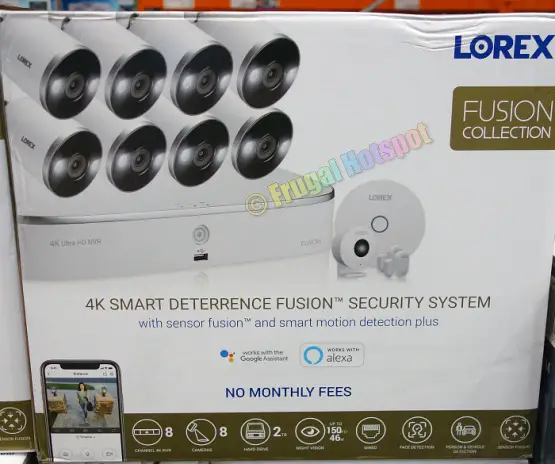 Lorex 8 Ch NVR with 8 4k Camera Security system | Costco 1440190