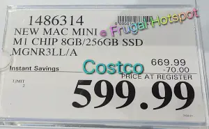 Mac mini Apple M1 Chip | Costco Sale Price