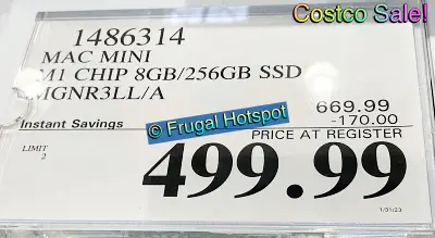 Mac mini with Apple M1 Chip 256GB | Costco Sale Price