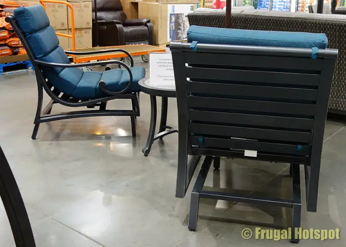 Rear view Sunvilla Monroe Balcony Seating Set | Costco Display