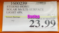 Sterno Home Solar LED Multi-Surface Lights | Costco Sale Price