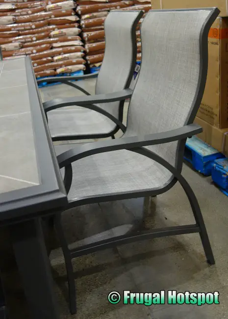 Sunvilla Santa Fe 7-Piece Sling Outdoor Dining Set chairs | Costco