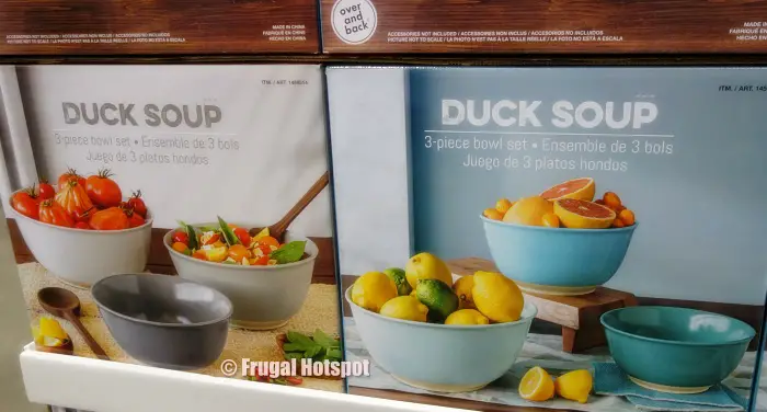 overandback Duck Soup 3 Piece Serving Bowl Set | Costco