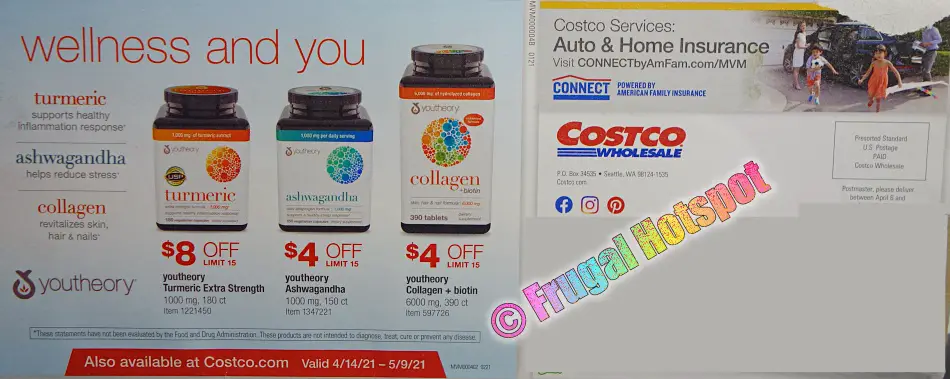 Costco APRIL 2021 Coupon Book Back Cover