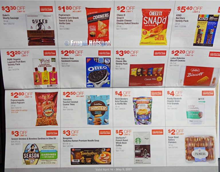 Costco APRIL 2021 Coupon Book Frugal Hotspot