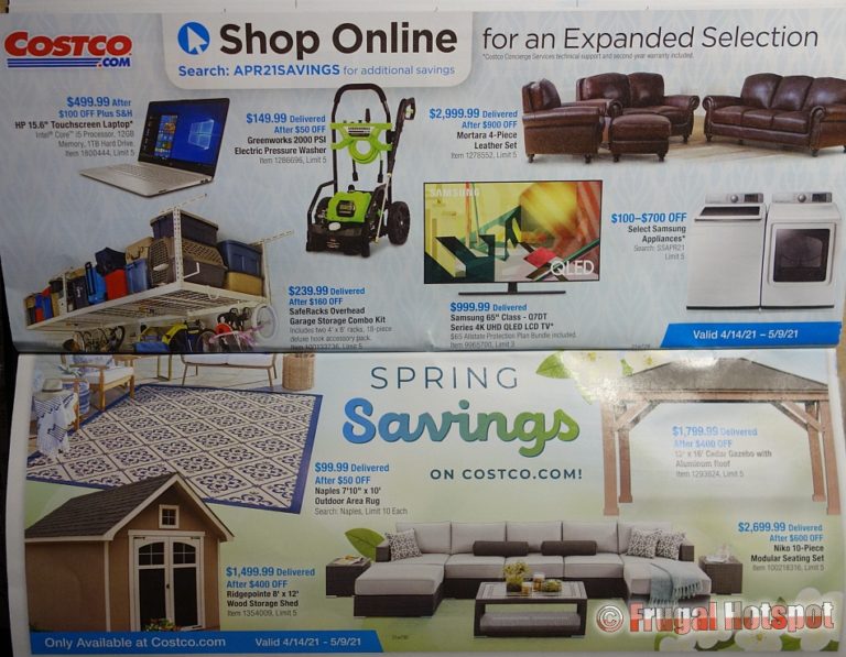 Costco APRIL 2021 Coupon Book Frugal Hotspot