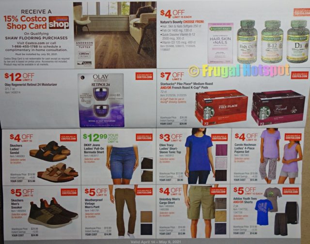 Costco APRIL 2021 Coupon Book Frugal Hotspot