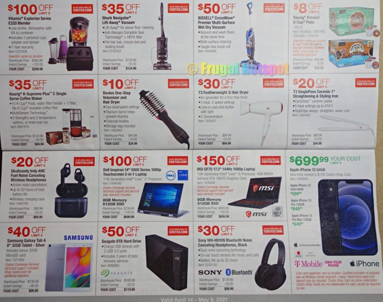 Costco APRIL 2021 Coupon Book Frugal Hotspot