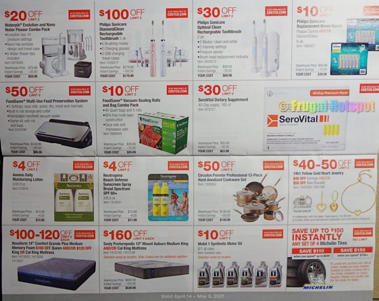 Costco APRIL 2021 Coupon Book Frugal Hotspot