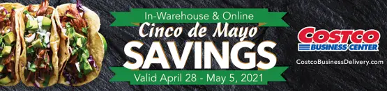 Costco Business Center Cinco de Mayo Savings 2021