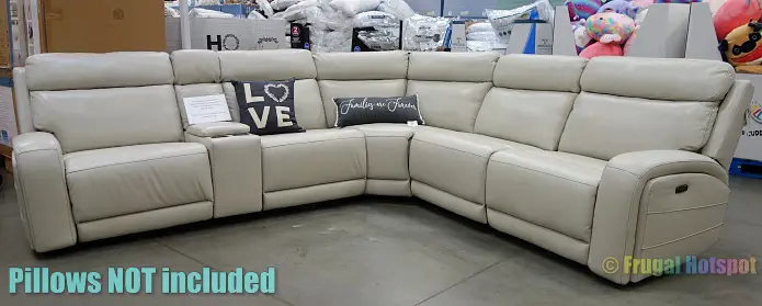 Costco Display | Gearhart Leather Power Reclining Sectional