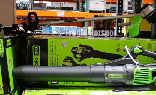 Costco Display | Greenworks Pro 80V Cordless Trimmer and Blower
