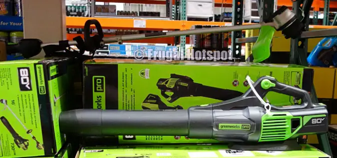 Costco Display | Greenworks Pro 80V Cordless Trimmer and Blower