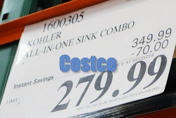 Costco Sale Price | Kohler Pro Inspired Sink Kit