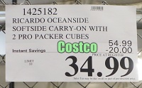 Costco Sale Price | Ricardo Oceanside Softside Carry On Luggage