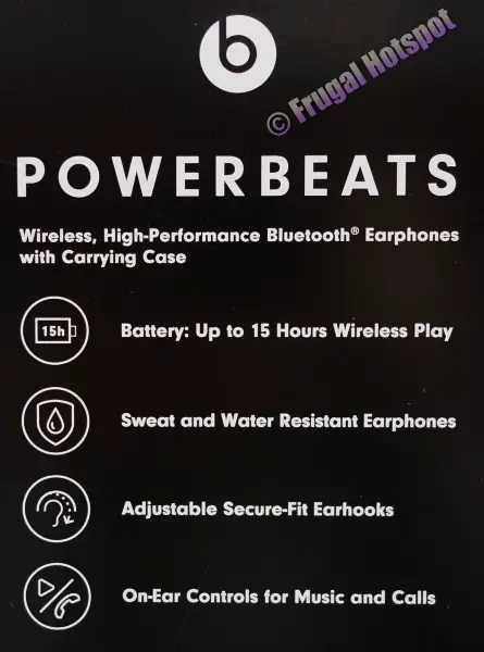Description Powerbeats Wireless Earphones | costco