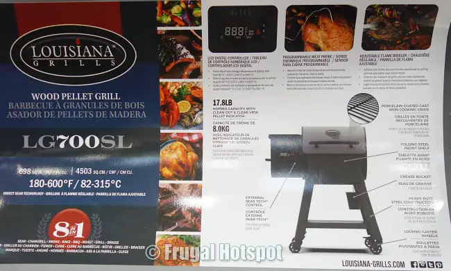 Details Louisiana Grills SL700 Series Wood Pellet Grill | Costco