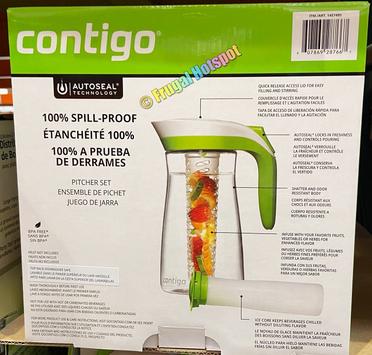 Contigo Autoseal Pitcher Set with Infuser Stick and Ice Core, 72 Ounce –  Second Chance Thrift Store - Bridge