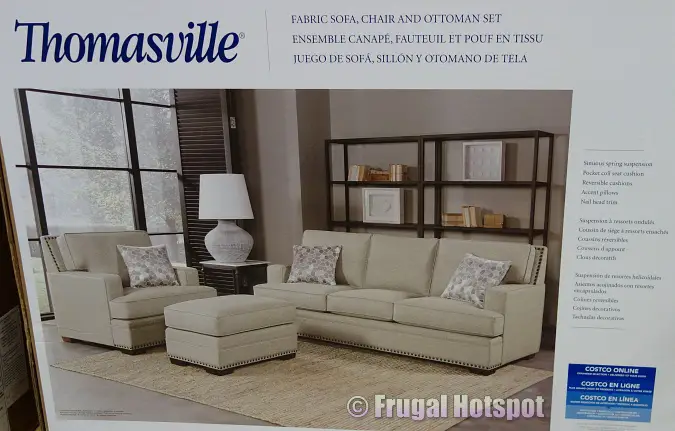 Garrison Thomasville Sofa, Chair, and Ottoman at Costco