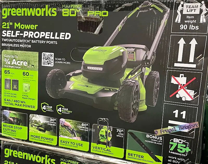 Greenworks Cordless Self Propelled Lawn Mower Costco Sale