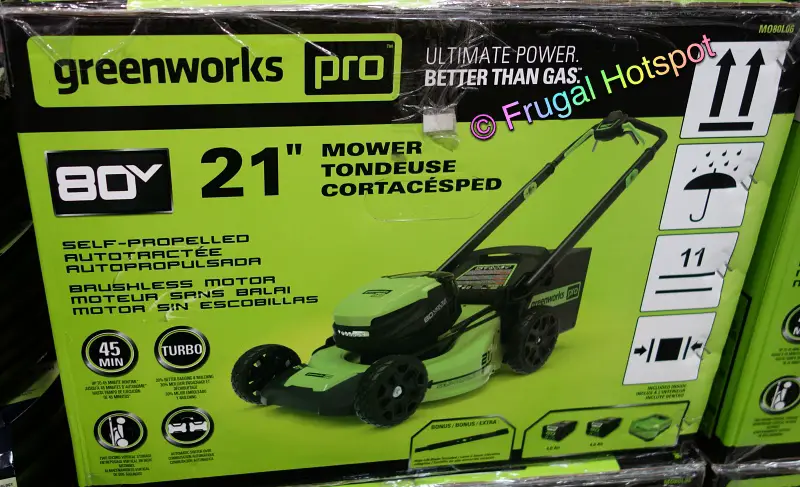 Greenworks Pro Cordless Lawn Mower 80V | Costco