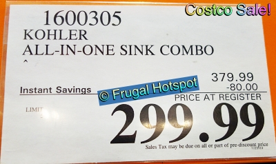 Kohler AIO Sink Combo | Costco Sale Price